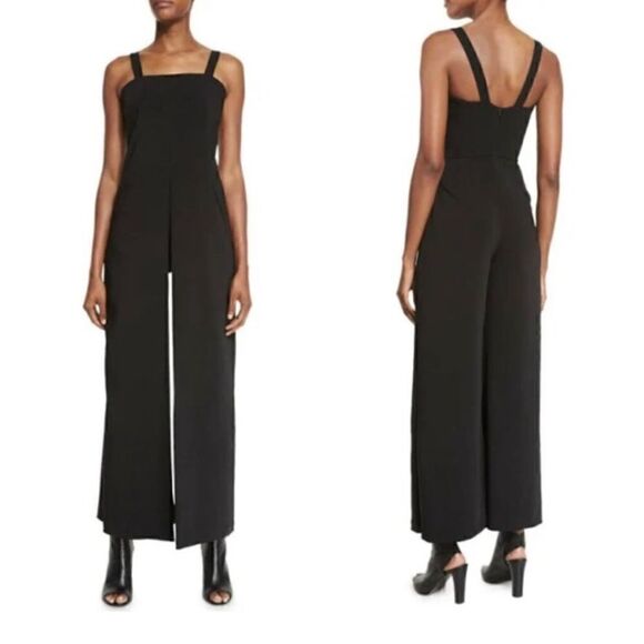 Kendall & Kylie for Neumann Marcus Tuxedo Camisole Wide-Leg Jumpsuit - Picture 1 of 8